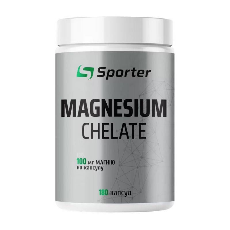 Магний хелат Sporter Magnesium Chelate 100 мг 180 капс.