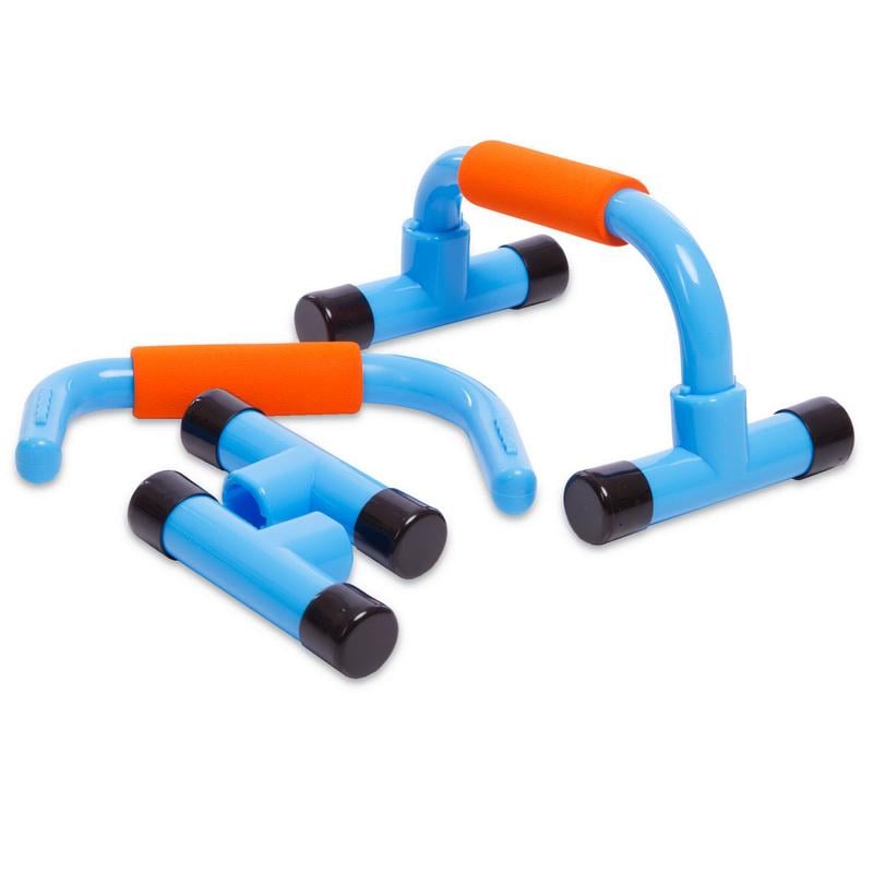 Упори для віджимань Zelart SP-Sport FI-1580 PUSH-UP BAR Блакитний/Помаранчевий (DR005722) - фото 4