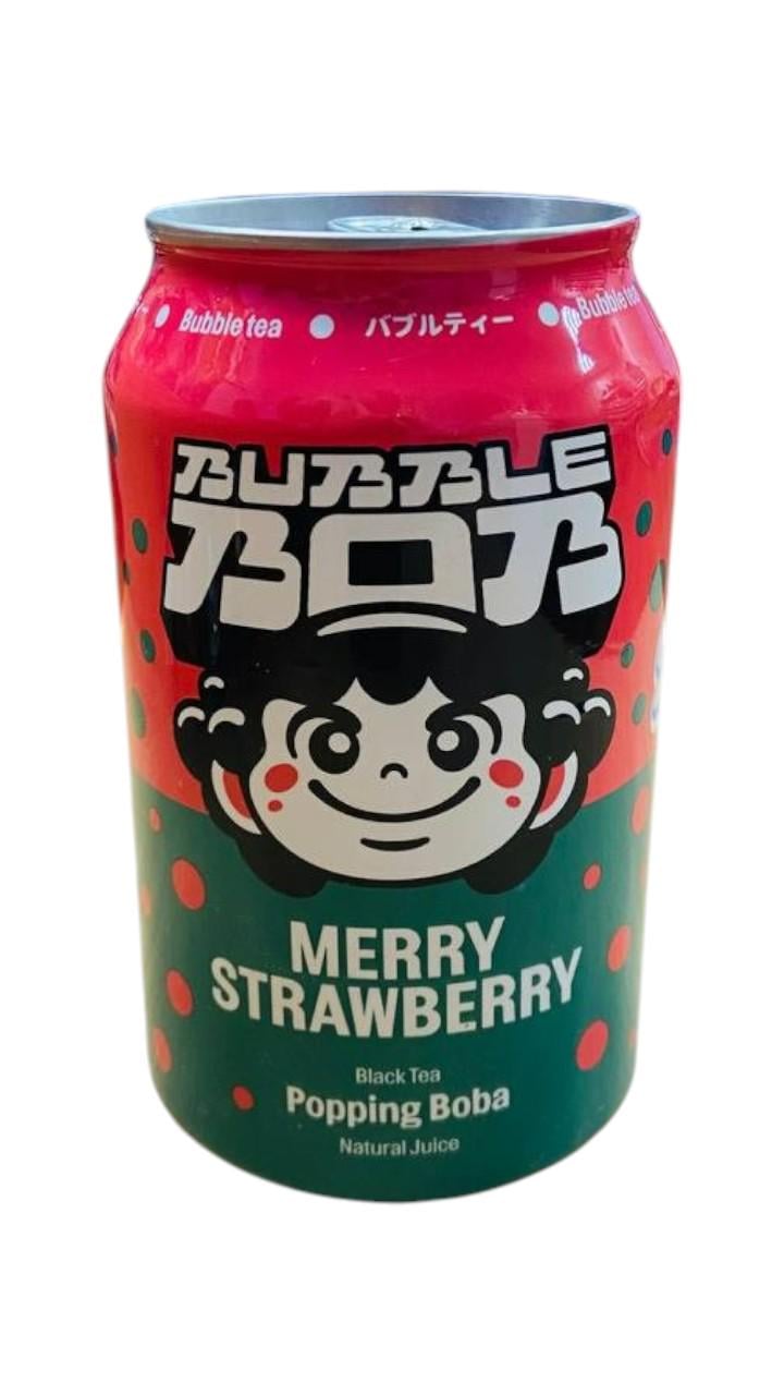 Сладкая вода Bubble Bob MERRY STRAWBERRY с черным чаем клубничным соком и лопающимися шариками 330 мл (26463666) - фото 1 Сладкая вода Bubble Bob MERRY STRAWBERRY с черным чаем клубничным соком и лопающимися шариками 330 мл (26463666) - фото 1