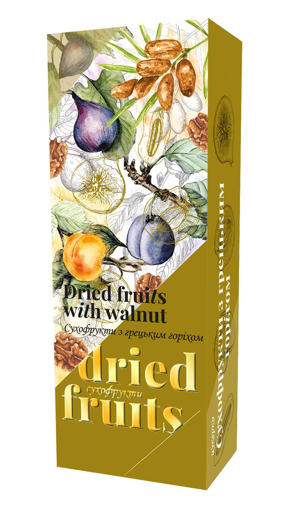 Цукерки Ріконд Сухофрукти з волоським горіхом асорті чорнослив/курага/фініки/інжир 200 г