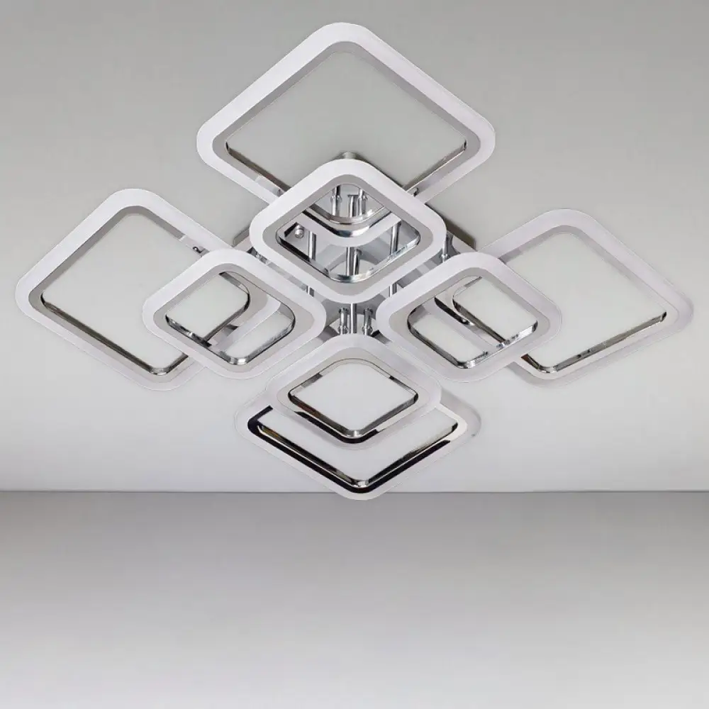 Люстра светодиодная Svet SL-5342/4+4B CR DIMMER 192W Хром