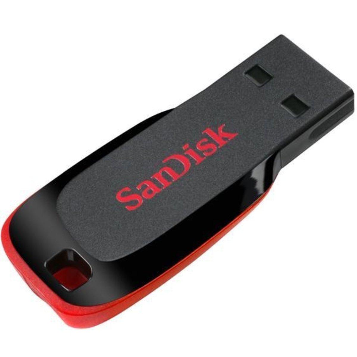 Флеш-накопитель для ноутбука Flash SanDisk USB 2.0 Cruzer Blade 16Gb Black/Red (SDCZ50-016G-B35) - фото 3