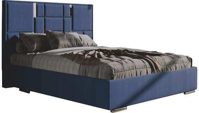 Кровать Сапфир 160х200 см Allure Navy - фото 1 Кровать Сапфир 160х200 см Allure Navy - фото 1
