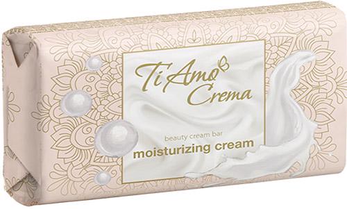 Мыло туалетное Ti Amo Crema с увлажняющим кремом косметическое 125 г (4183)