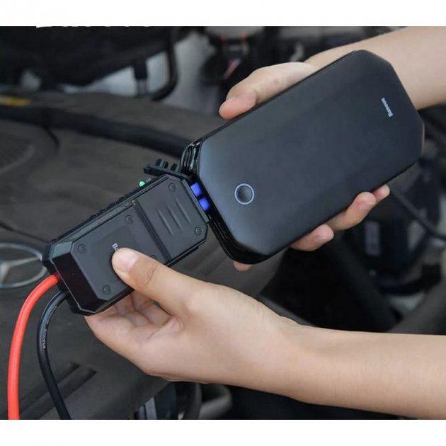 Портативное пуско-зарядное устройство Baseus Super Energy Car Jump Starter 8000 mAh Black (CRJS01-01) - фото 4