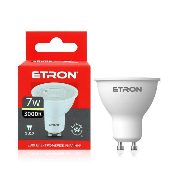 LED-лампа ETRON 7W 3000K GU10 MR16 Теплый Белый (1-ELP-855)