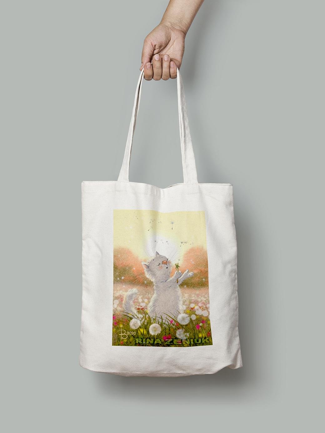 Эко-сумка Поле одуванчиков шопер (rinaz_20201633022_Bag)