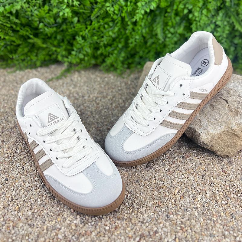 Кеди жіночі екошкіра комбіновані Е-0020721-1 p. 40 25,5-26 см Білий