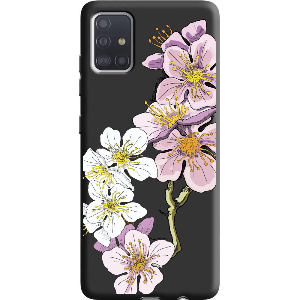 Чехол Boxface Samsung A515 Galaxy A51 Cherry Blossom Черный силикон (38808-cc4-38947)