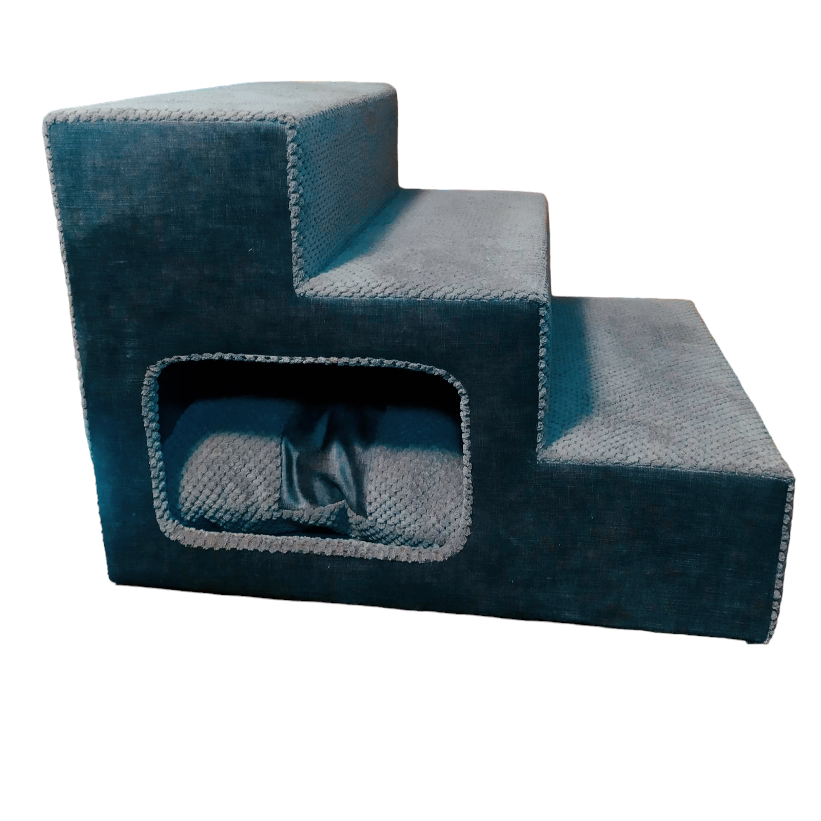 Ступеньки пандус для собачек с входом 55х42х42 см Темно-серый (00201.3)