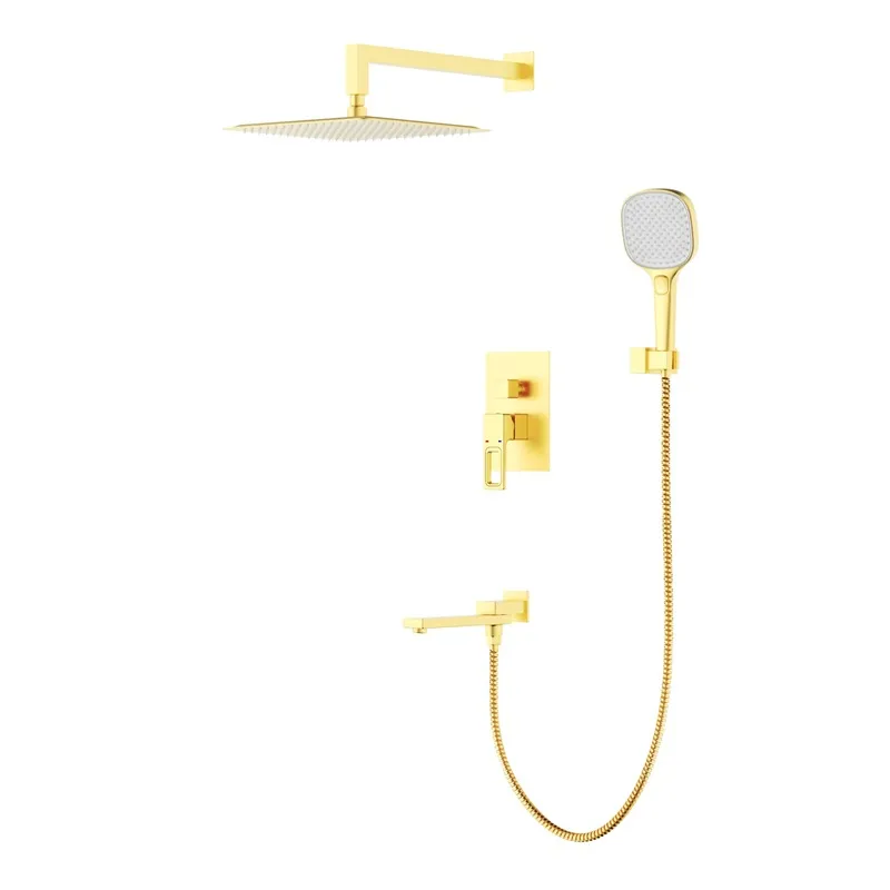 Душевая система встроенная KOER KB-66009-12 3 функции Матовое золото (KR5992) Душевая система встроенная KOER KB-66009-12 3 функции Матовое золото (KR5992)