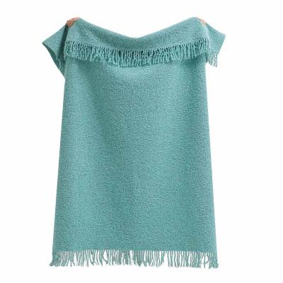 Плед букле 140х190 см Мятный - фото 3 Плед букле 140х190 см Мятный - фото 3