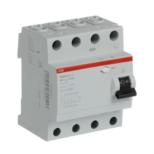 Дифференциальный выключатель ABB 25А 4P 30мА AC FH204AC-25/0,03 (2CSF204002R1250) - фото 2