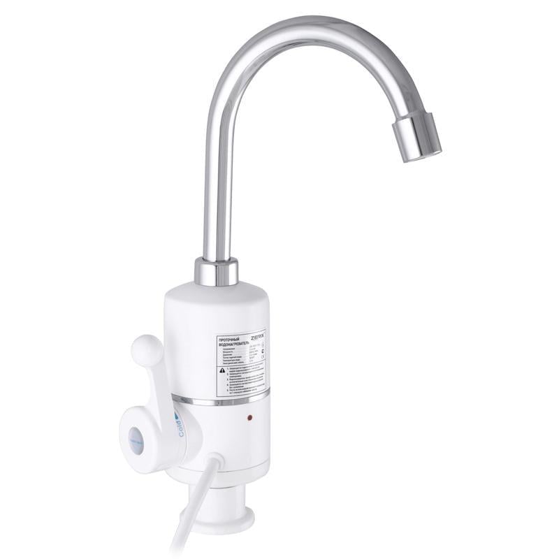 Проточный водонагреватель настенный Zerix ELW06-E с индикатором температуры 3,6 кВт Белый (ZX3074) - фото 5 Проточный водонагреватель настенный Zerix ELW06-E с индикатором температуры 3,6 кВт Белый (ZX3074) - фото 5