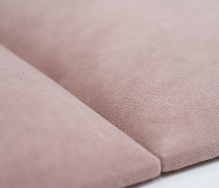 Стінова панель самоклеюча м'яка Soft Pan велюр 30х60х3,7 см матовий Пудровий (306002) - фото 2