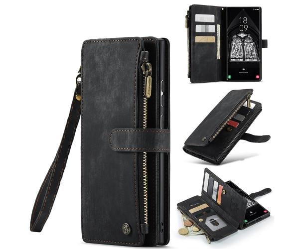 Чохол-гаманець CaseMe Retro Leather для Samsung Galaxy S23 Чорний