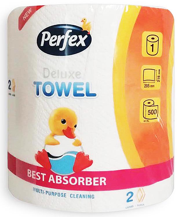 Паперовий рушник Perfex Deluxe Towel 2 шари 1 рулон 500 відривів