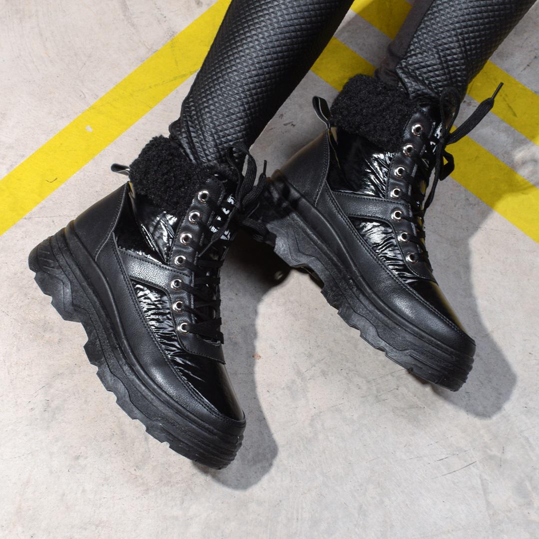 Ботинки женские на толстой подошве 325076 р. 36 23 см