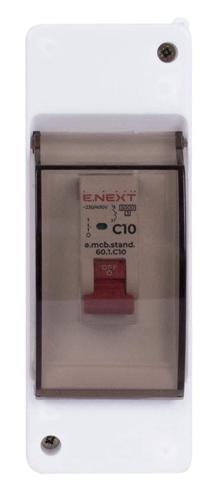 Щит розподільний E.NEXT e.plbox.stand.n.02k 2 модулі пластик 139х52х65 мм Прозорий (s029111)