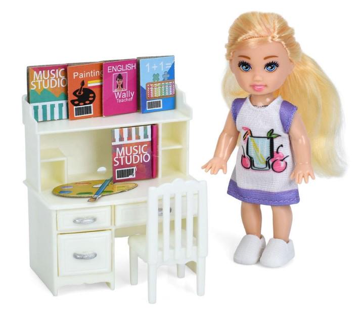 Кукла DEFA со столом и стулом 11 см (8812) Кукла DEFA со столом и стулом 11 см (8812)