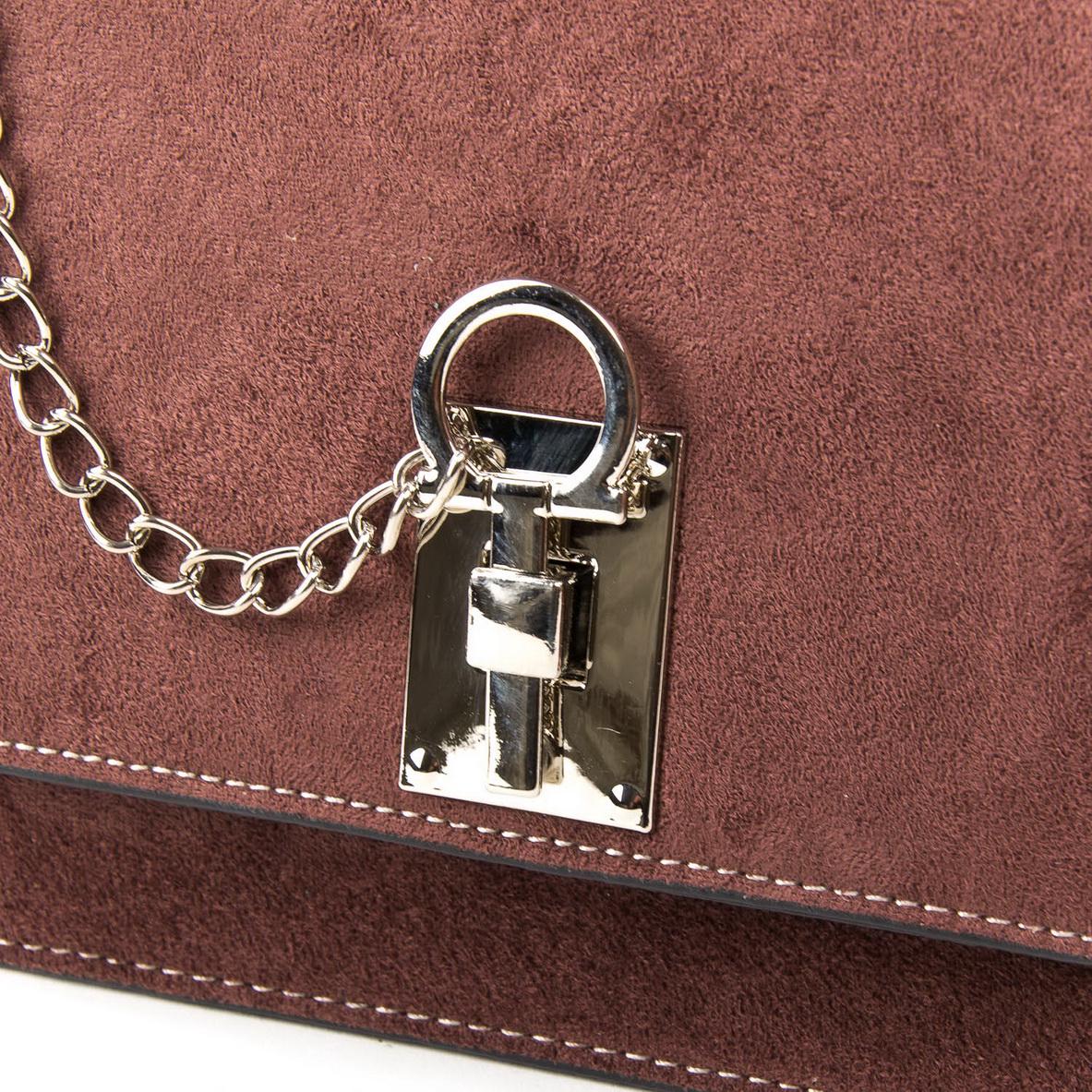 Женская сумочка из замша Fashion 1094 Кофейный - фото 3 Женская сумочка из замша Fashion 1094 Кофейный - фото 3