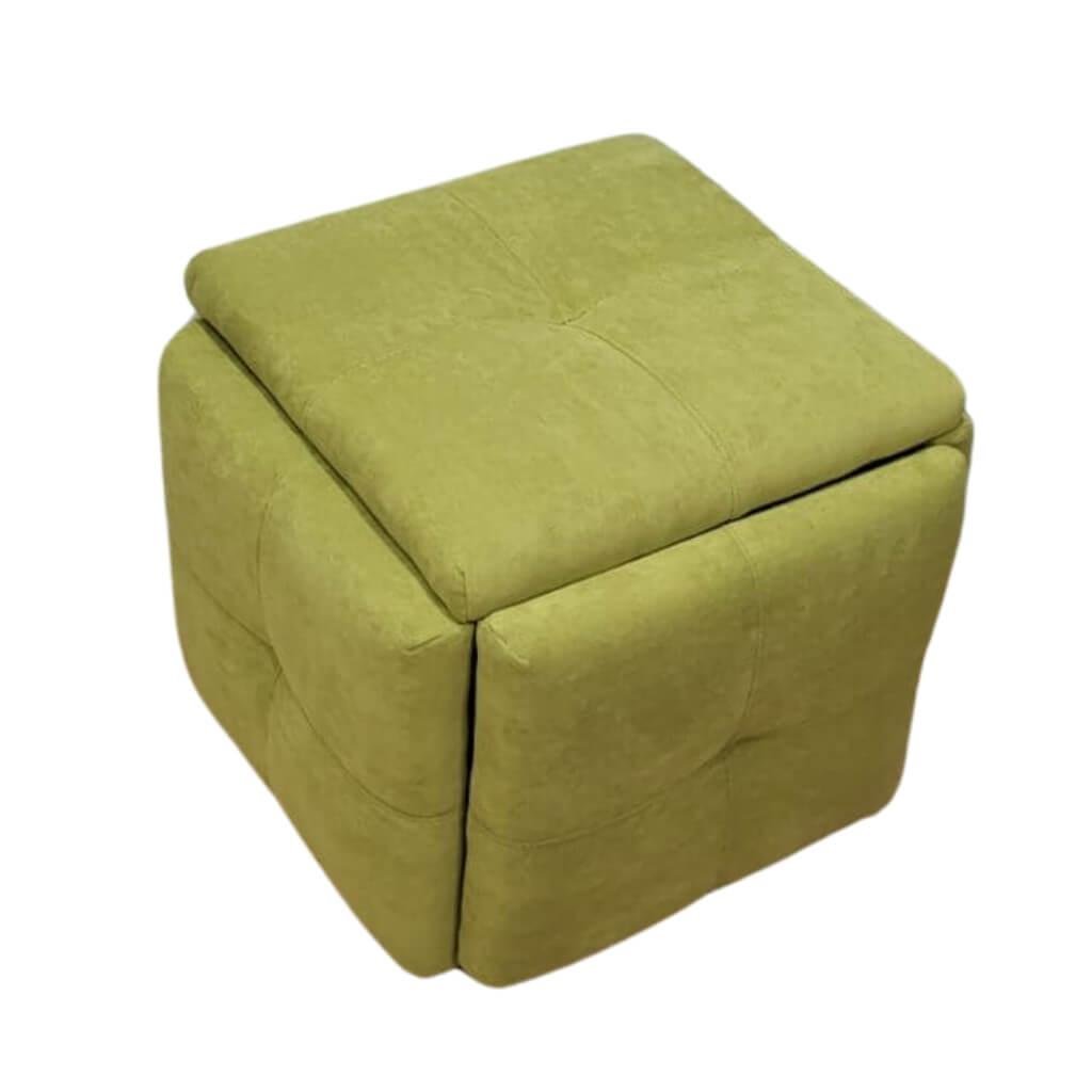 Пуф-трансформер 5в1 тканина антикіготь Смарт Уно 47х47х44 см Світло-зелений - фото 1 Пуф-трансформер 5в1 тканина антикіготь Смарт Уно 47х47х44 см Світло-зелений - фото 1