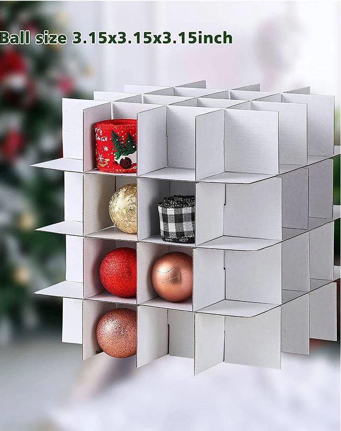 Органайзер для новорічних іграшок до 7,5 см 64 комірки (20298) - фото 5