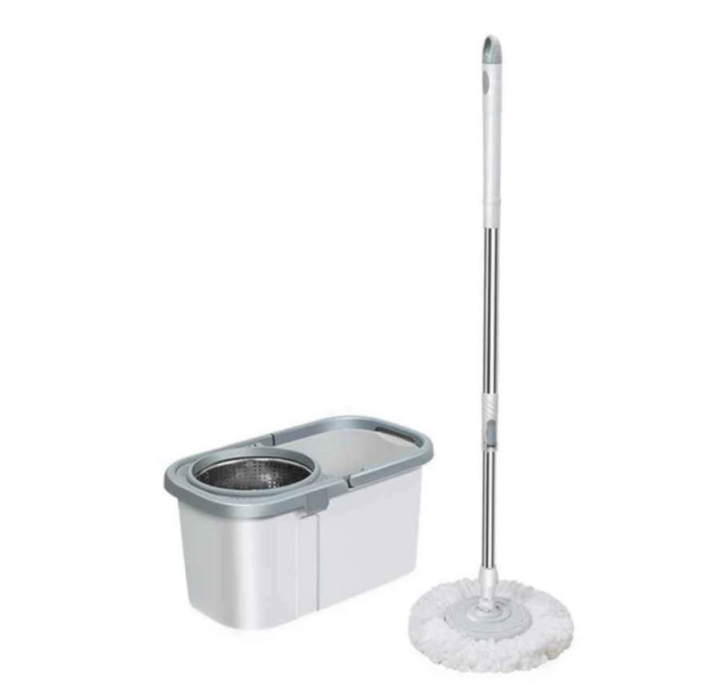 Швабра с ведром Rapid Clean с системой авто-отжима для быстрой уборки RC-12755 Grey (28447209)