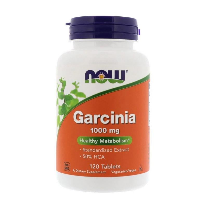 Экстракт гарцинии камбоджийской NOW Garcinia 1000 mg 120 таблеток