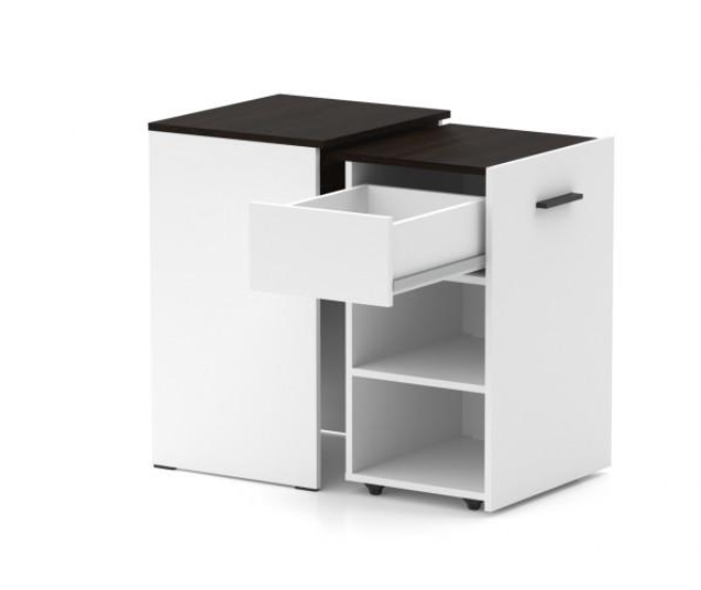Стол-трансформер Knap Knap Hobana Ш1 140х50х75,6 см Белый/Венге - фото 2