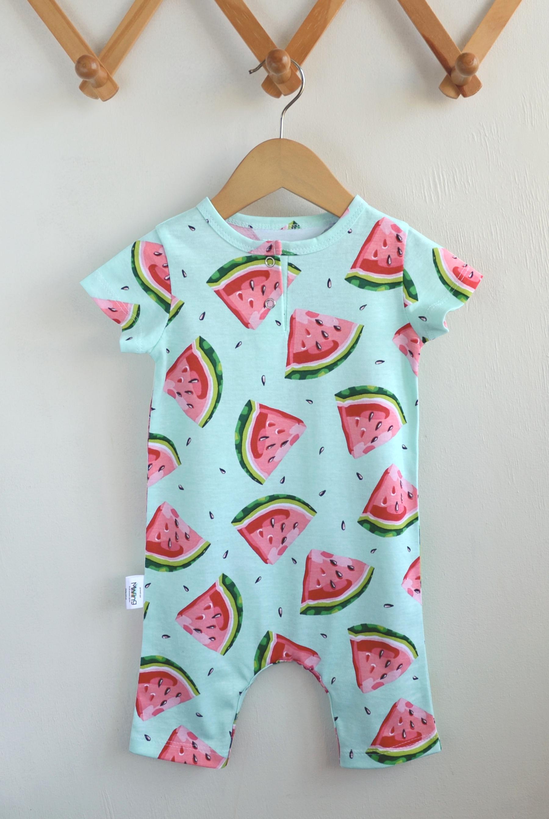 Песочник ромпер детский унисекс Mwing Арбузы р. 92