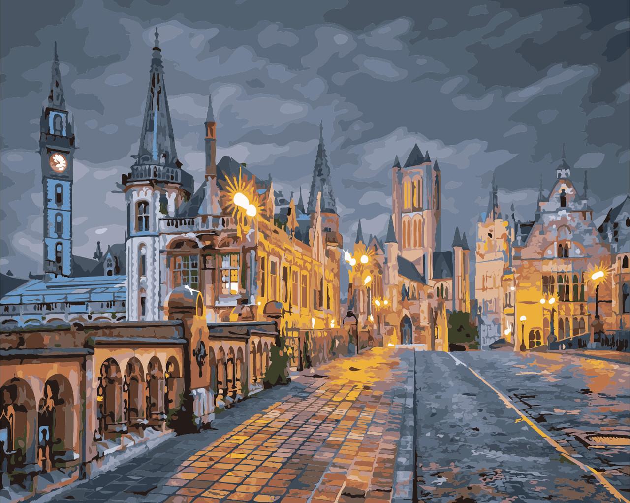 Картина за номерами Art Story Вечір в Бельгії 40х50 см (AS0857)