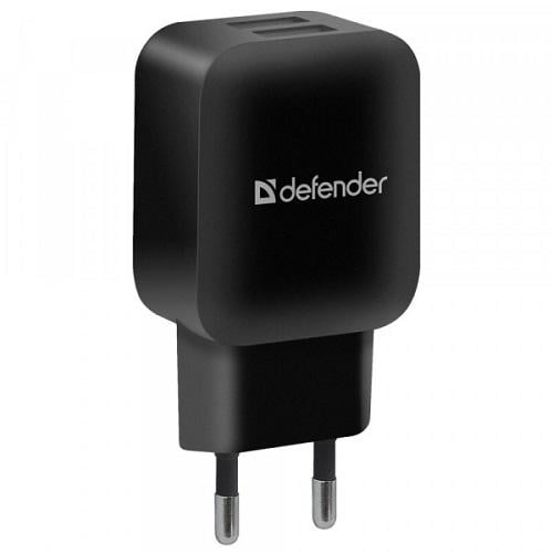 Зарядний пристрій мережевий EPA-13 2xUSB 2.1А 5В Чорний (83840)