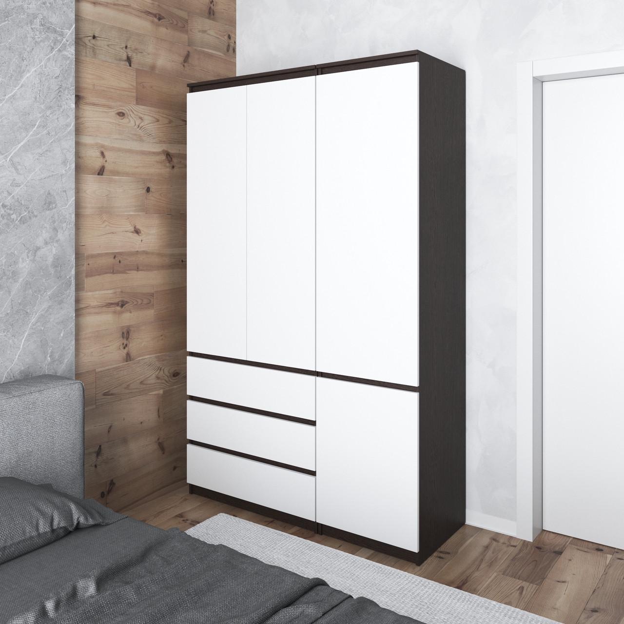 Меблевий комплект для одягу Вайс R9/R22 1304х500х2110 мм Венге Темний/Білий фасад (30847205)