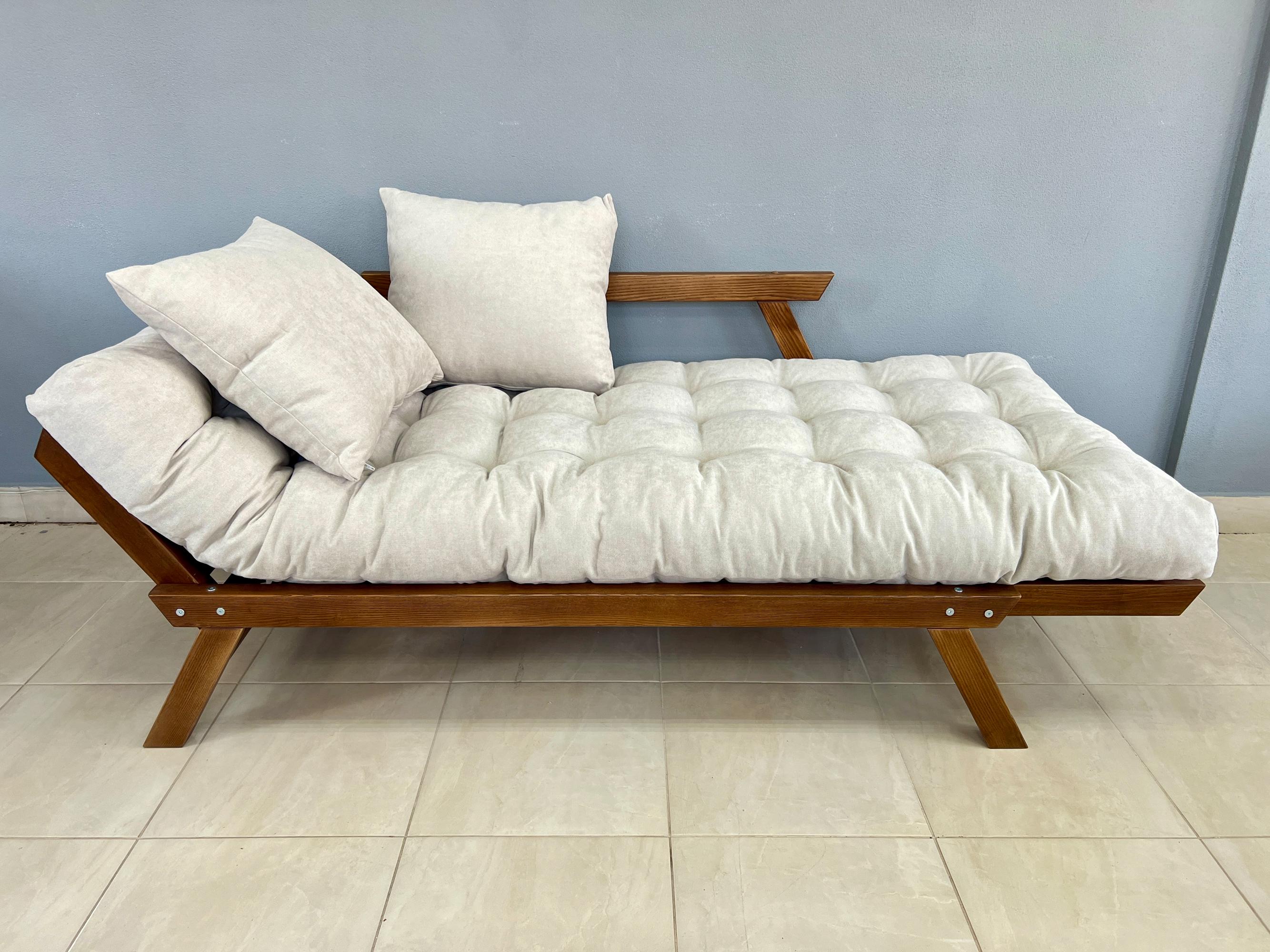 Диван дерев'яний розкладний Нью-Йорк Woody ясен Коричневий/матрац Бежевий (47565) - фото 3 Диван дерев'яний розкладний Нью-Йорк Woody ясен Коричневий/матрац Бежевий (47565) - фото 3