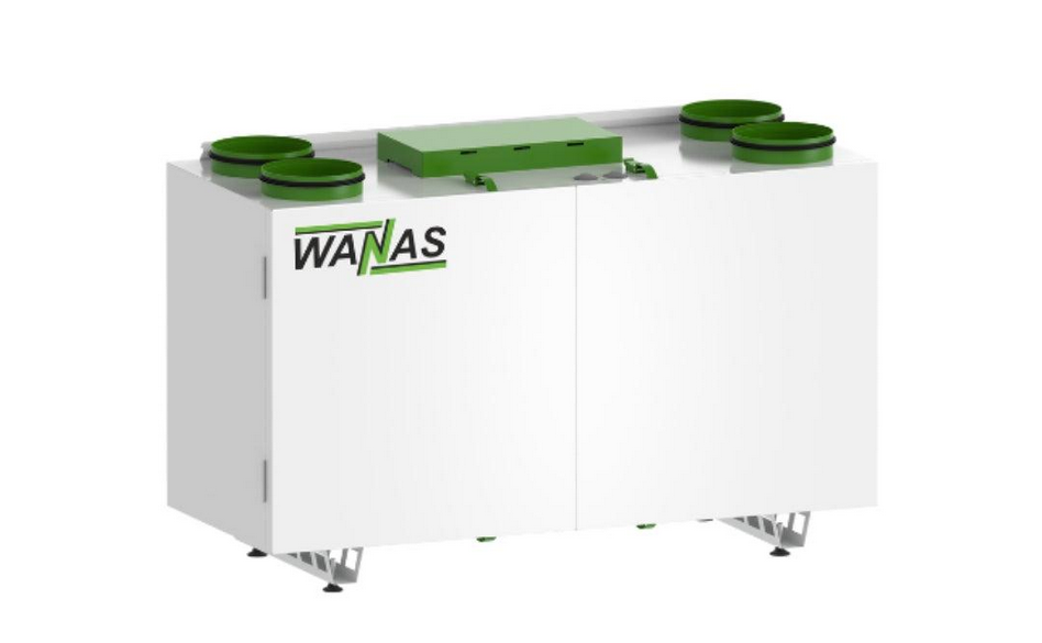 Рекуператор повітря Wanas Combo 630 Prestige 4в1 630 м3/год до 360 м2 теплообмін 87,3% Wi-Fi