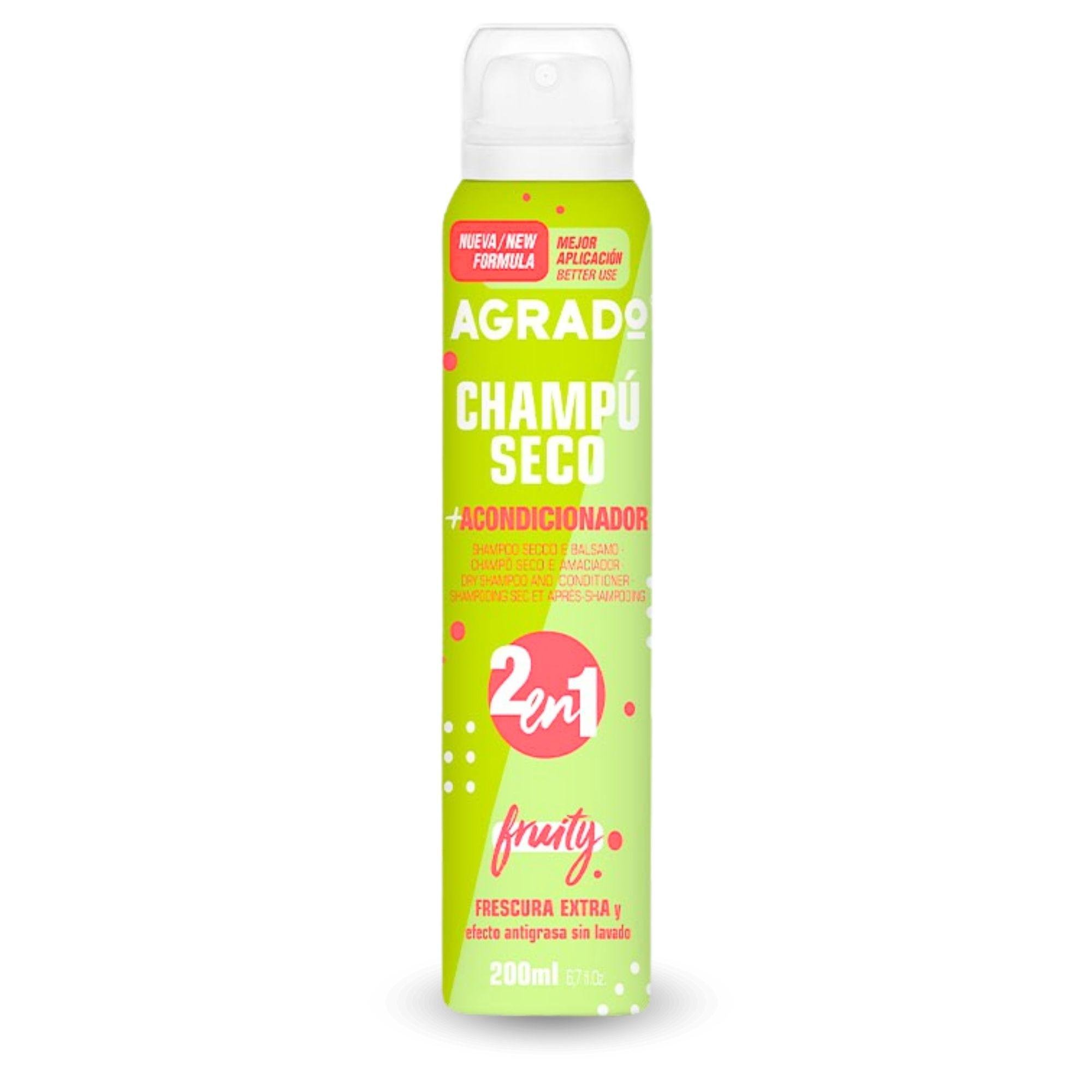 Сухий шампунь та кондиціонер 2en1 Agrado Fruity 200 мл