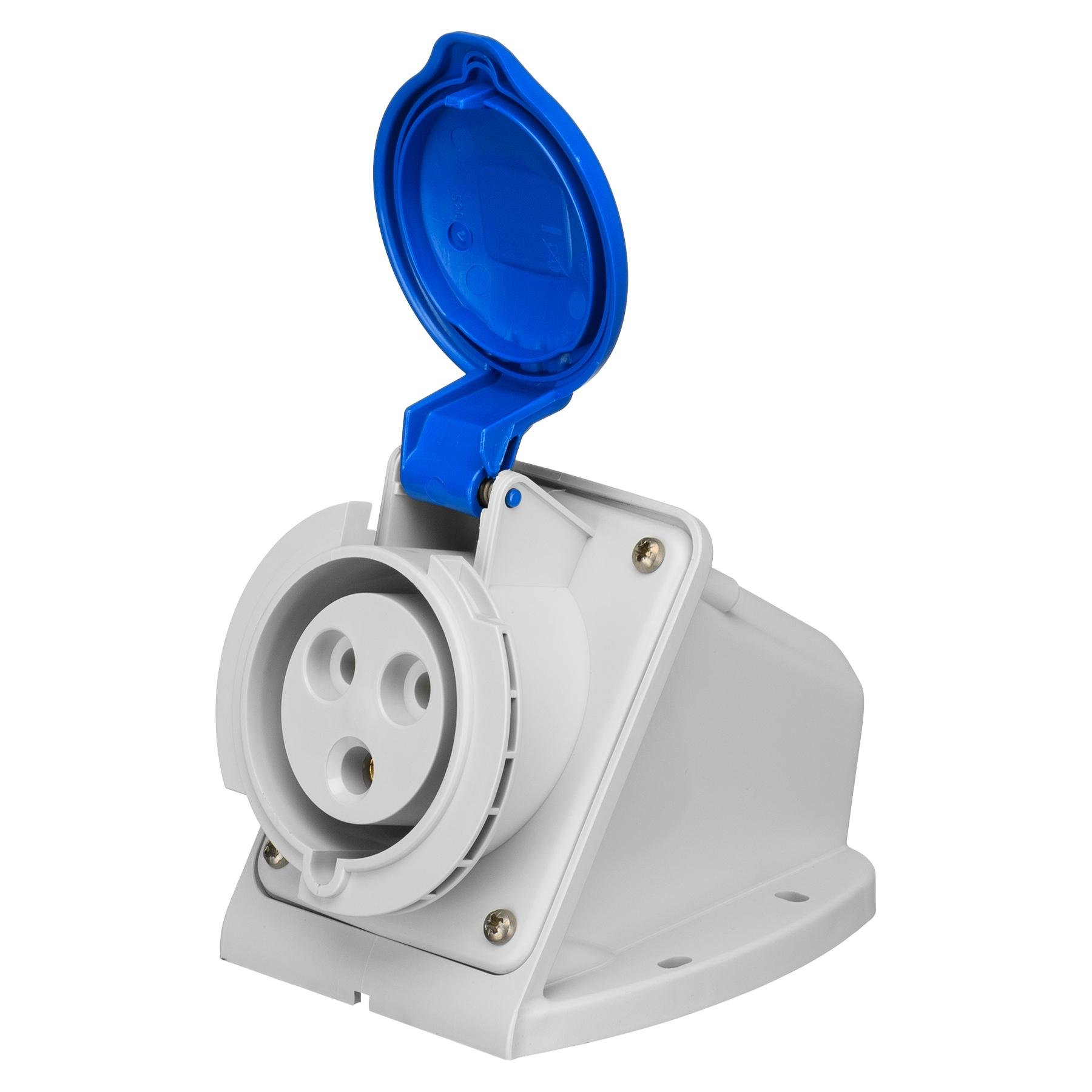 Розетка настінна IDE 32А 220V 2P+E IP44 (2324)