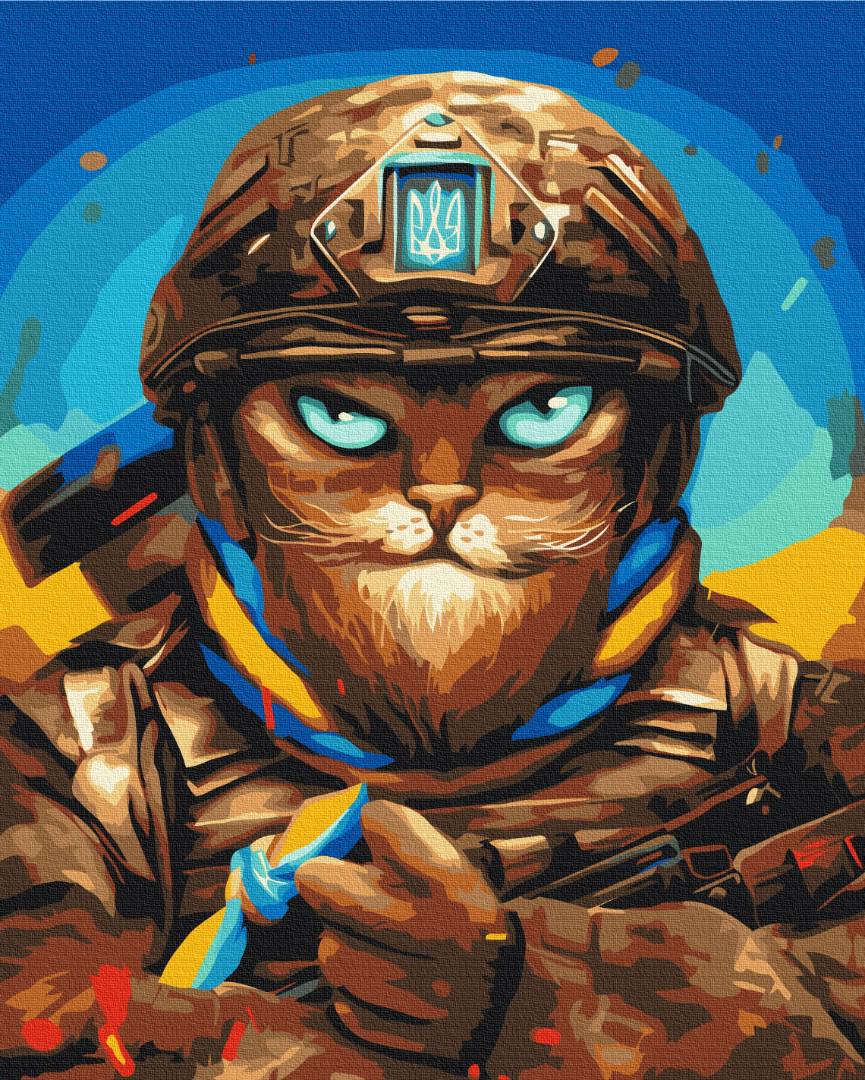 Картина по номерам Brushme Мужской котик 40x50 см (PBS53248)