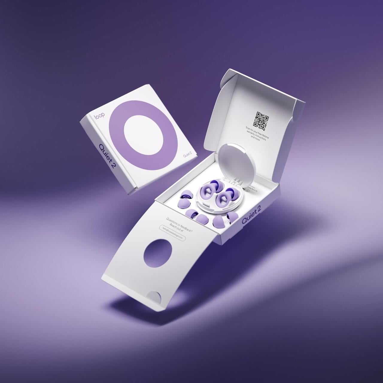 Беруші для сну Loop Earplugs Quiet 2 Violet - фото 2 Беруші для сну Loop Earplugs Quiet 2 Violet - фото 2
