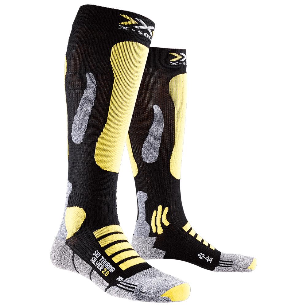 Носки X-Socks Ski Touring Silver 2.0 X100118-B317 р. 45/47 Black/Yellow Sunshine