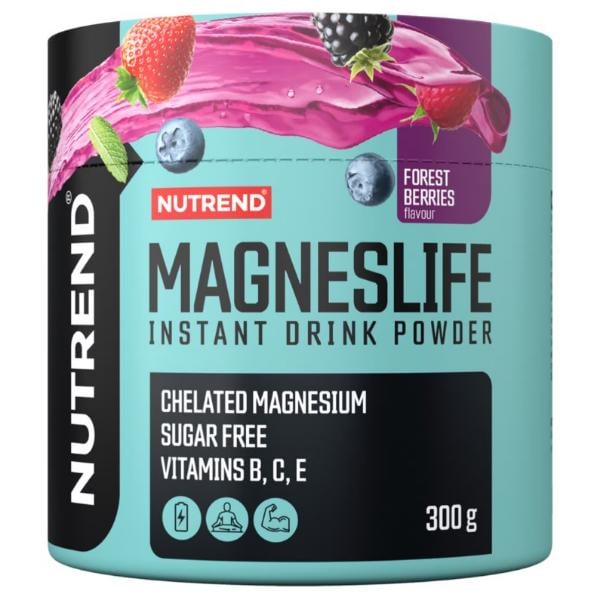 Микроэлемент Магний для спорта Nutrend MagnesLife Instant Drink Powde 500 g 60 servings Forest Berries (000025960)
