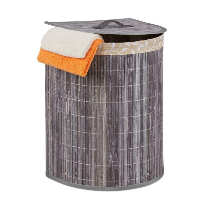 Корзина для белья бамбуковая 50х39х30 см 30 л