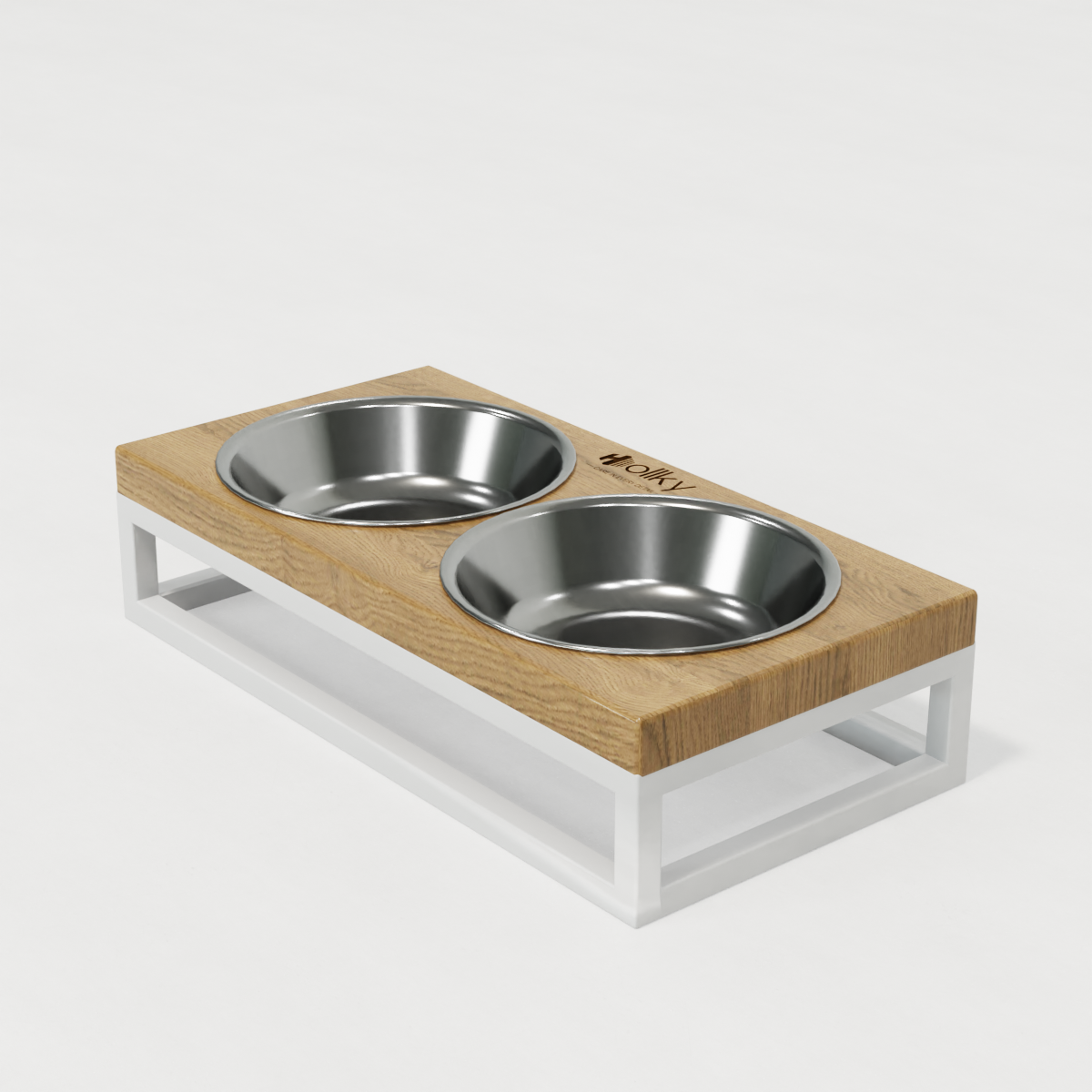 Миски на подставке для маленьких собак и котов Hollky Base XS 2х0,25 л (BXS-28145-WHNT) - фото 3 Миски на подставке для маленьких собак и котов Hollky Base XS 2х0,25 л (BXS-28145-WHNT) - фото 3