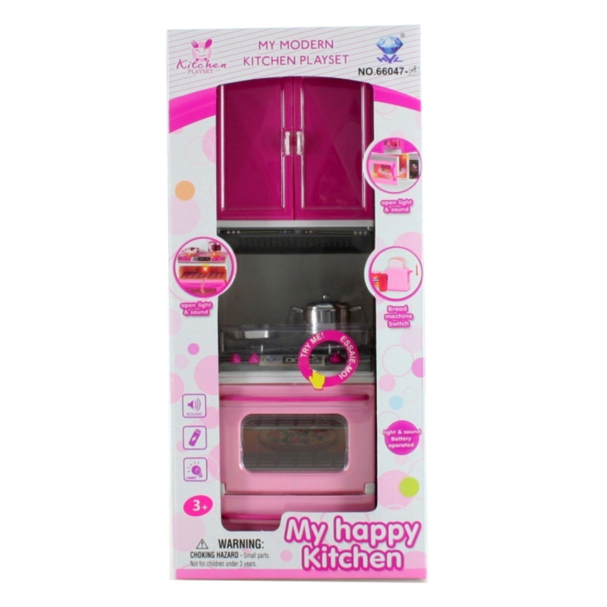 Игровой набор A-Toys Мини-кухня My happy Kitchen светом и звуком (6897A)