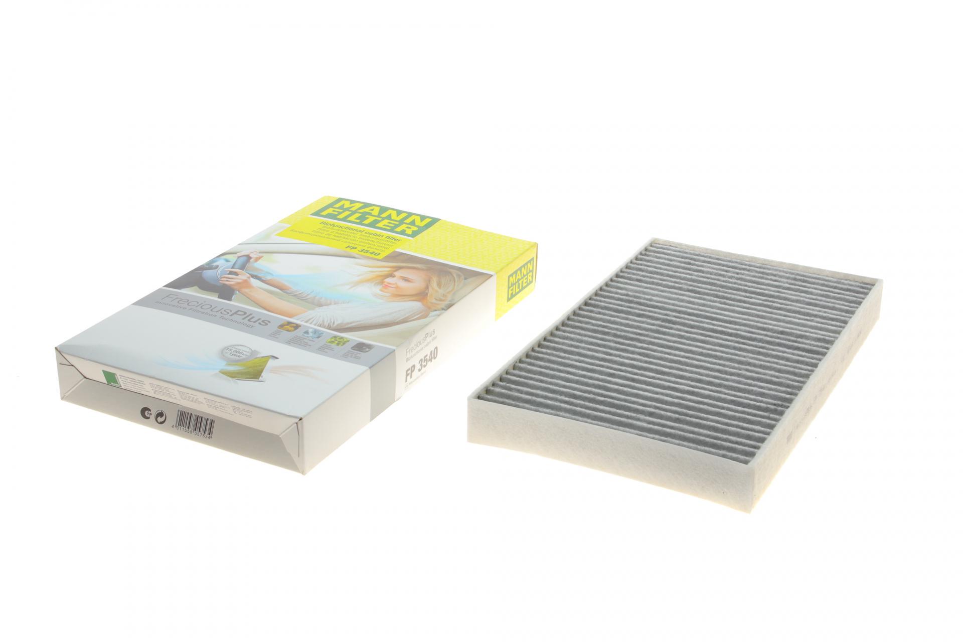 Фильтр салона Mann-Filter для MB Vito W639 03- угольный /антибактериальный (FP 3540) Фильтр салона Mann-Filter для MB Vito W639 03- угольный /антибактериальный (FP 3540)
