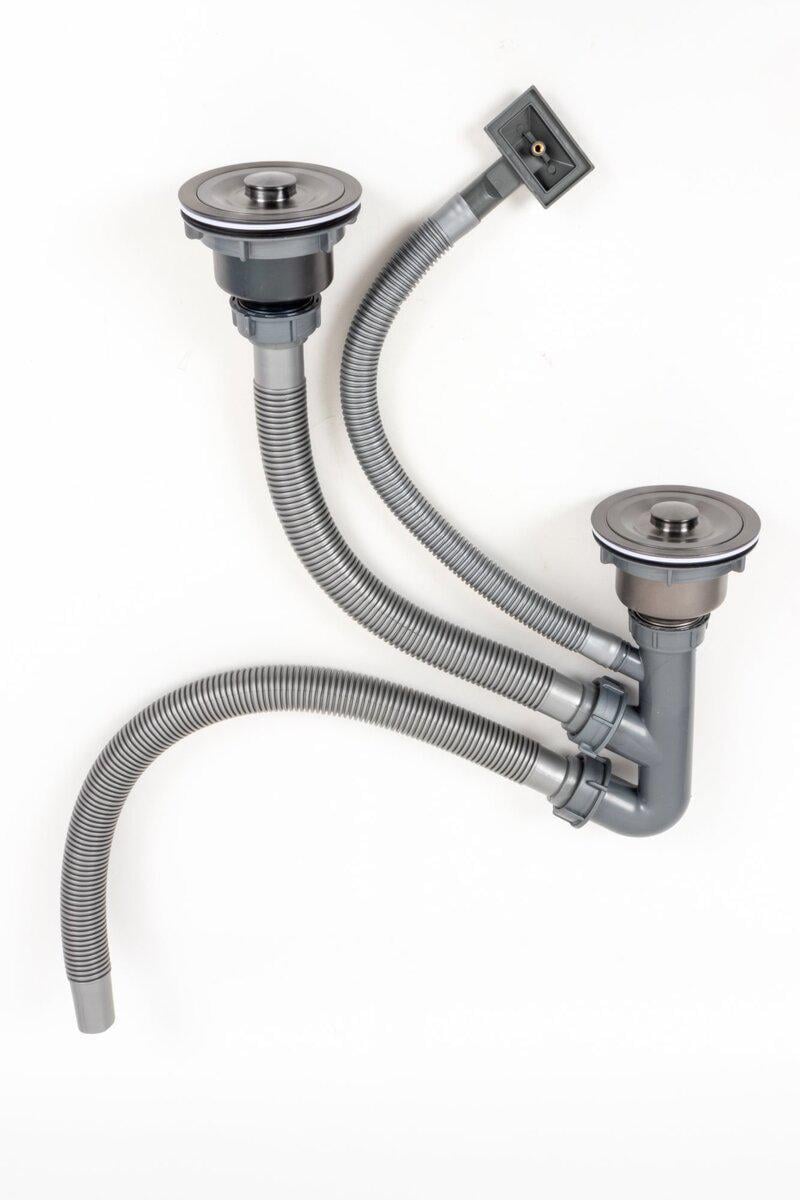 Сифон подвійний Platinum DST-B PVD для мийок (PLTM-SP000043046)