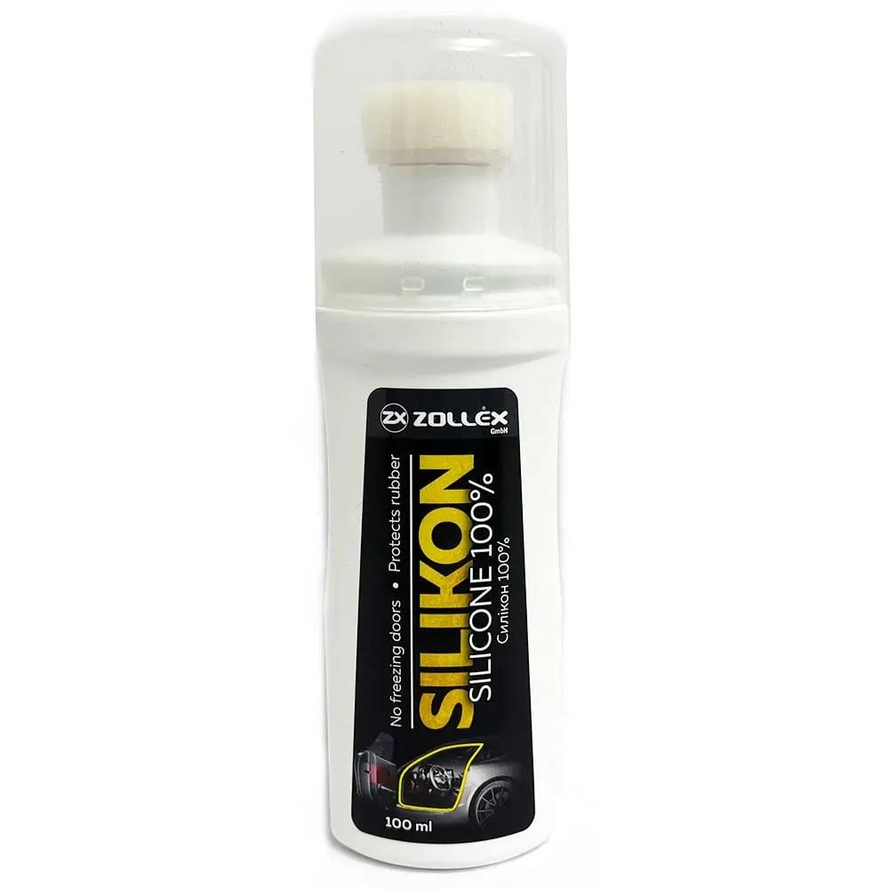 Силікон Zollex для гумових ущільнювачів з губкою 100 мл 18033 (176329)