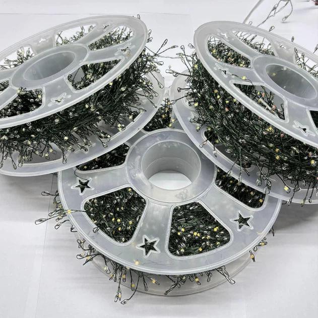 Гірлянда Мішура з пультом 50 м 220В Білий теплий/Зелений дріт (98767) - фото 5 Гірлянда Мішура з пультом 50 м 220В Білий теплий/Зелений дріт (98767) - фото 5