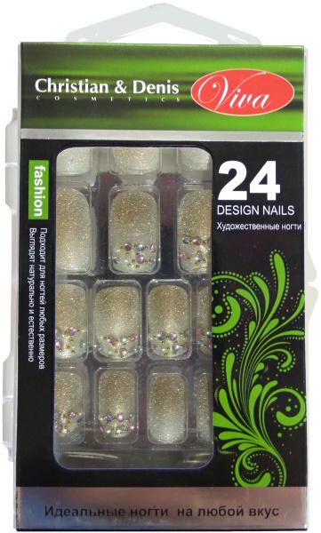 Ногти накладные VIVA 3D в упаковке 24 шт. (3D-346)